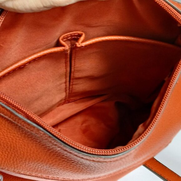 Kim Rogers Burnt Orange Adjustable Long Strap Crossbody/ Shoulder Bag - Picture 7 of 11